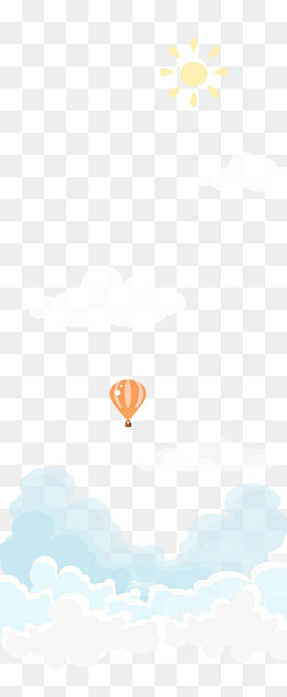 儿童节蓝色平面海报设计png