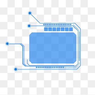 科技感PSD透明底,免抠元素