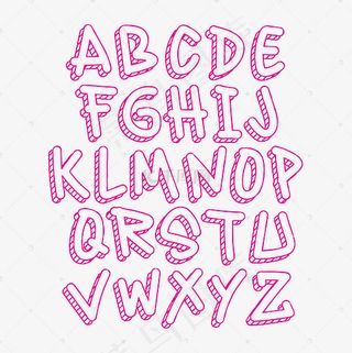 创意3D空心字母