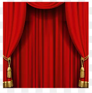 国庆喜庆红色幕布矢量免抠图,免抠元素