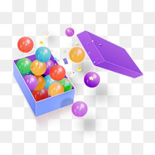 矢量手绘卡通海洋球,免抠元素