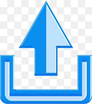 科技简洁上传成功图标,免抠元素