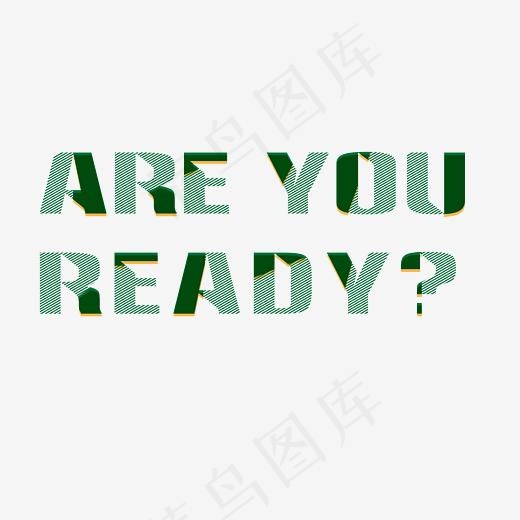 Are you ready 字体免费下载