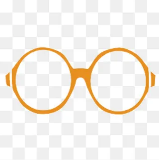 橙色眼镜镜框