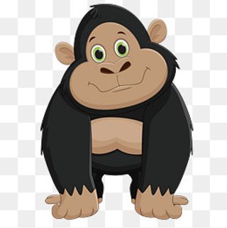 卡通猩猩PNG下载,免抠元素