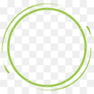 矢量端午节水墨竹子圆形古风边框