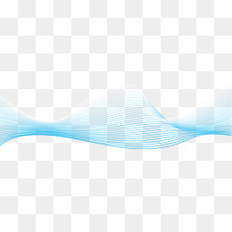 蓝色柔和曲线,免抠元素
