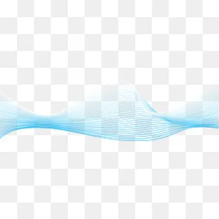 蓝色柔和曲线,免抠元素
