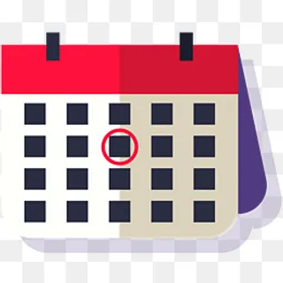 矢量日历图标元素,免抠元素