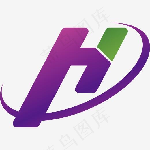 创意H字母字体设计