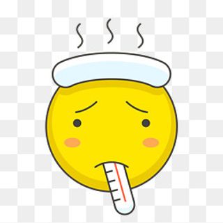 发烧生病表情,免抠元素