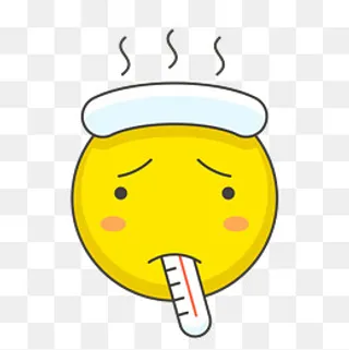 发烧生病表情,免抠元素