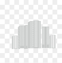 发达乡镇高层建筑,免抠元素