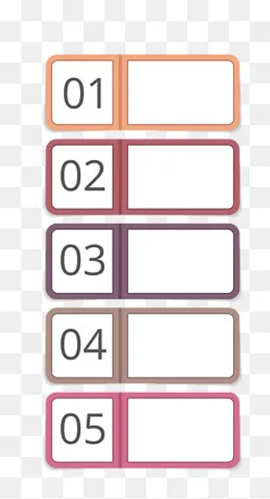 矢量数字目录边框,免抠元素