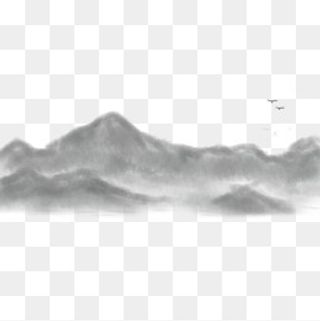 水墨山png素材,免抠元素