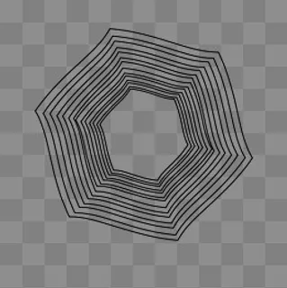 线条不规则图形多边形