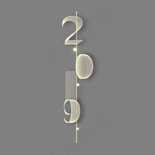 2019镂空创意艺术字体免扣PNG图 2019镂空创意艺术字体免扣PNG图
