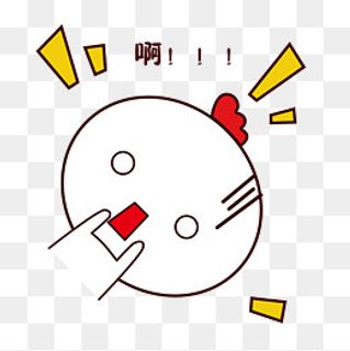 手绘卡通可爱萌宠动物表情包白色