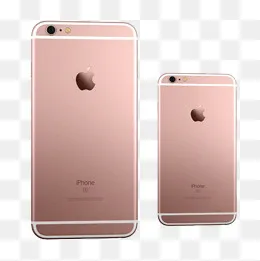 粉色苹果iPhone6s手机,免抠元素(800*800px)psd模版下载
