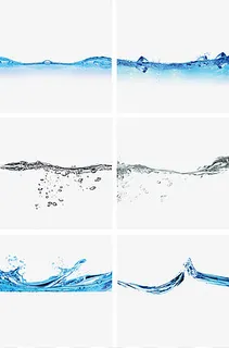 高清透明动感水波纹,免抠元素