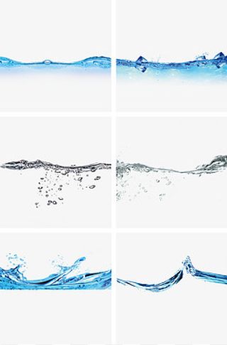 高清透明动感水波纹,免抠元素