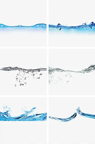 高清透明动感水波纹,免抠元素