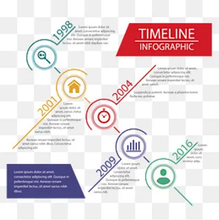 矢量创意时间轴,免抠元素