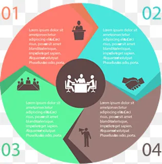 矢量手绘环形标签