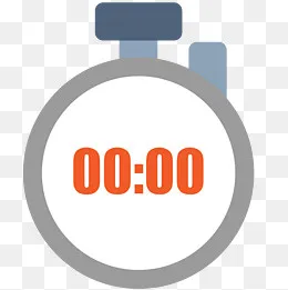 灰色圆弧扁平化秒表元素,免抠元素(1500*1500px)eps,ai矢量模版下载