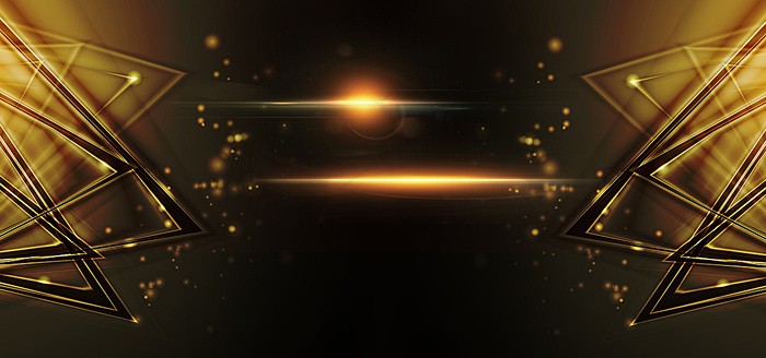 公司科技科幻金色年会背景海报背景图片素材