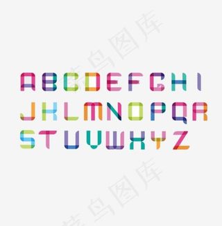 26英文字母艺术字,免抠元素艺术字