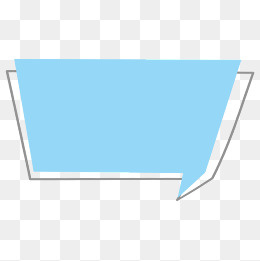 手绘清新提醒气泡对话框,免抠元素