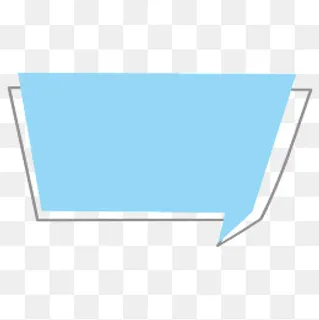 手绘清新提醒气泡对话框,免抠元素