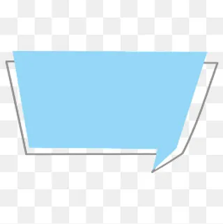 手绘清新提醒气泡对话框,免抠元素