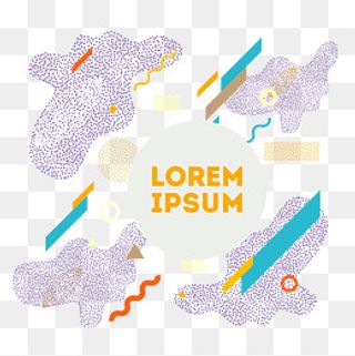 孟菲斯风格时尚潮流不规则几何元