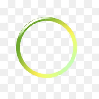 渐变绿色圆环,免抠元素