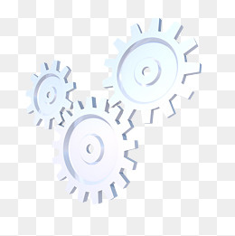 卡通矢量立体齿轮图