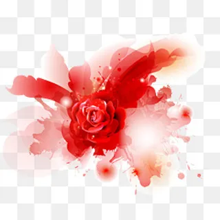 矢量情人节玫瑰花素材,免抠元素