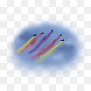 建军节手绘战斗机,免抠元素