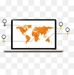 黑色苹果笔记本电脑(1500*1500px)ai矢量模版下载