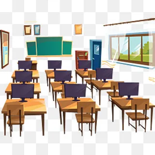 卡通教室矢量图下载,免抠元素