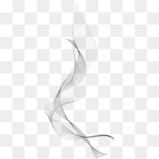 波浪线条装饰,免抠元素