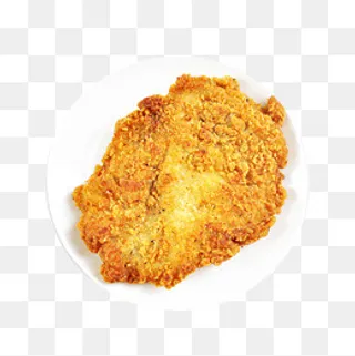 一大块金黄色的鸡排设计,免抠元素