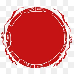 印章印泥朱砂中国红二十二,免抠元素(2000*2000px)psd模版下载