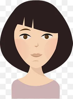 黑头发小女人素材图