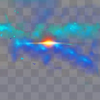 蓝色渐变星云元素