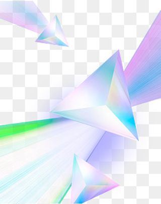 时尚三角形立体炫彩装饰图案