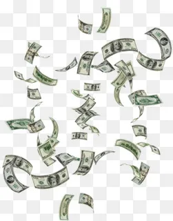金融金钱钱雨PNG图片,免抠元素