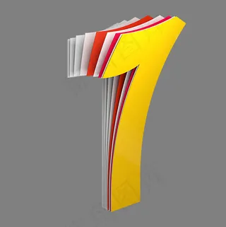 数字字母1翻页字