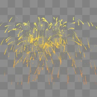 黄色光效PSD透明底,免抠元素